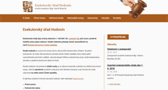 Desktop Screenshot of exekutorhodonin.cz
