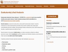 Tablet Screenshot of exekutorhodonin.cz